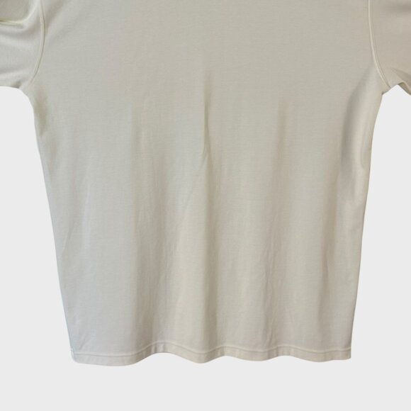 L.L. Bean Classic Lightweight Soft-Cotton Turtleneck Sweater Cream Men's Size XL - Picture 6 of 11